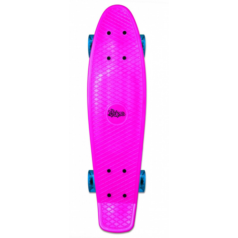 No Rules Skateboard fun skrituļdēlis ar gaismiņām rozā AU 349
