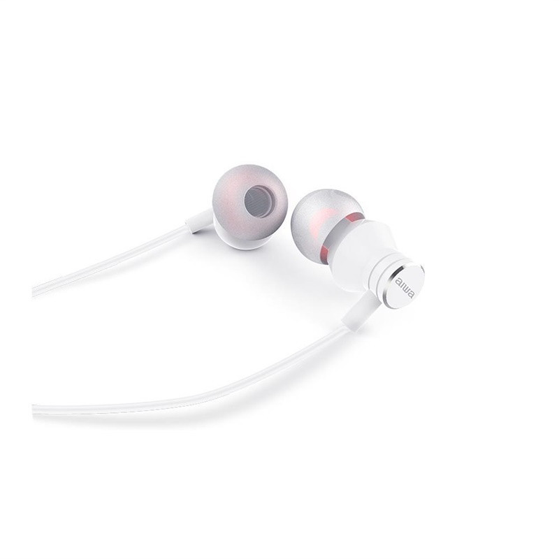 Auriculares intrauditivos aiwa estm-50usb-c wt con micrOfono usb tipo-c blanco