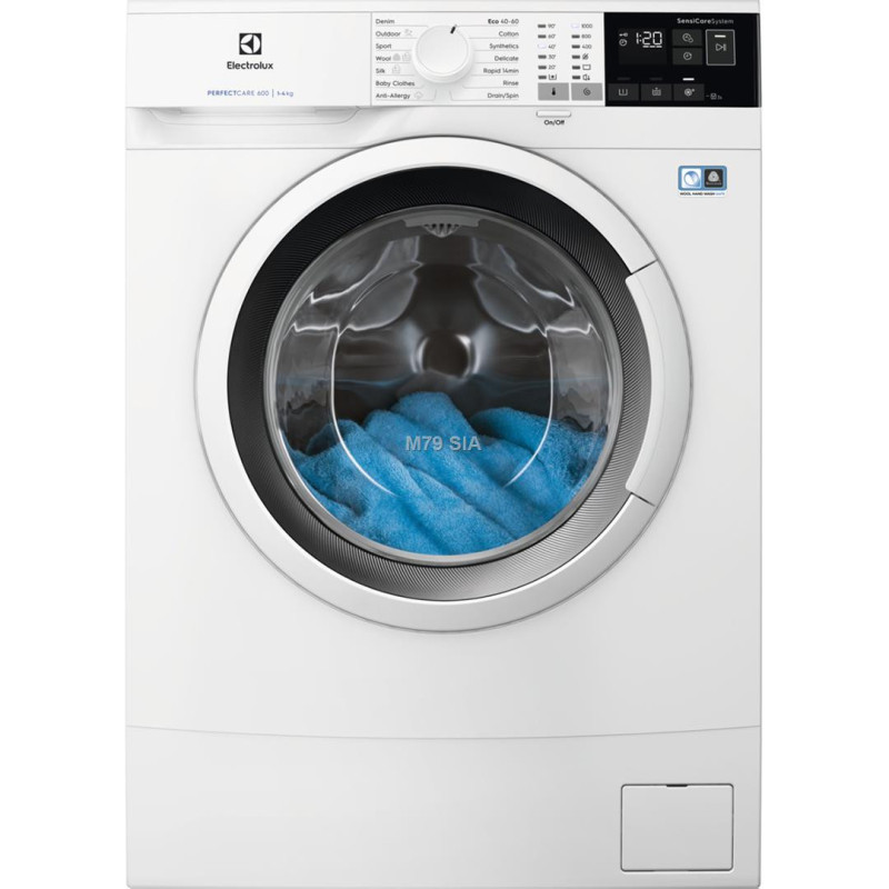 Electrolux SensiCare veļas mazg.mašīna (front.ielāde) 4 kg EW6SM404W
