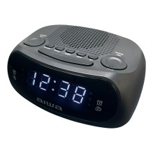 AIWA radio pulkstenis melns