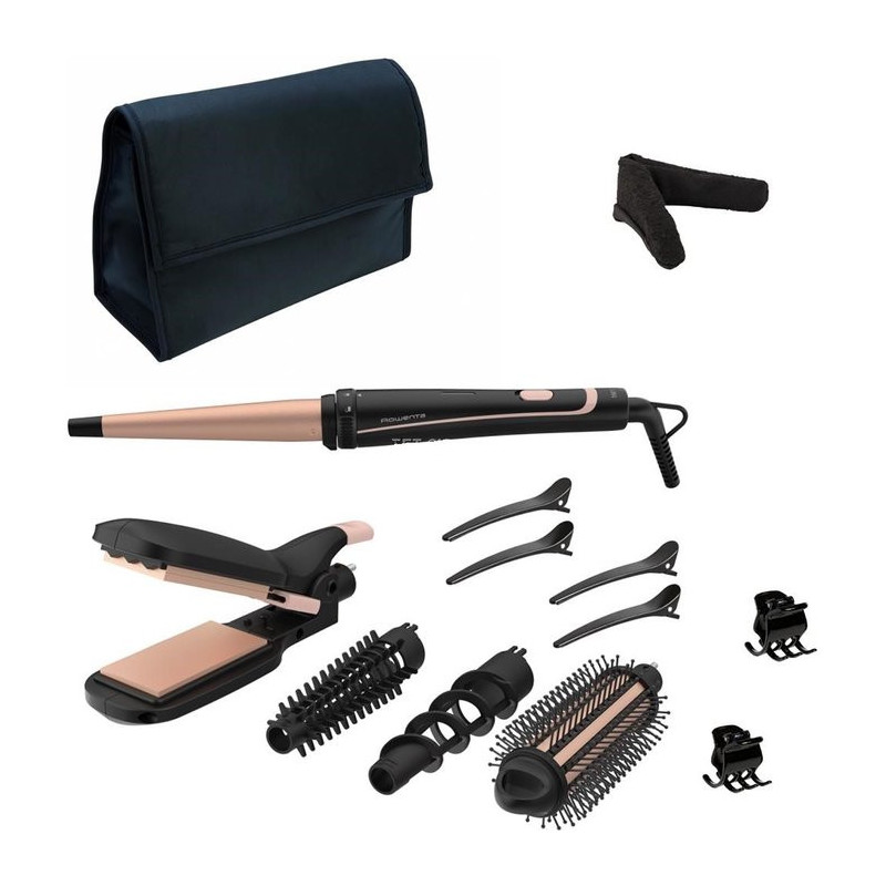 Rowenta Infinite Looks CF4231F0 hair styling tool Multistyler Warm Black Bronze 1.8 m
