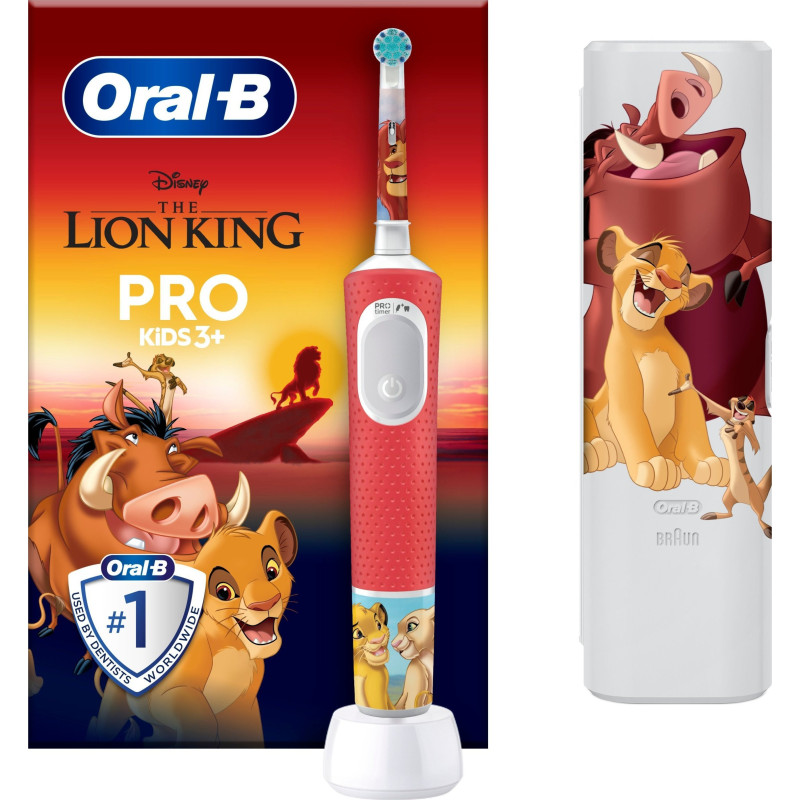 Jaunums! Akcija! BRAUN el.zobu birste - bērnu Lion king D 103.413.2KX / Lion