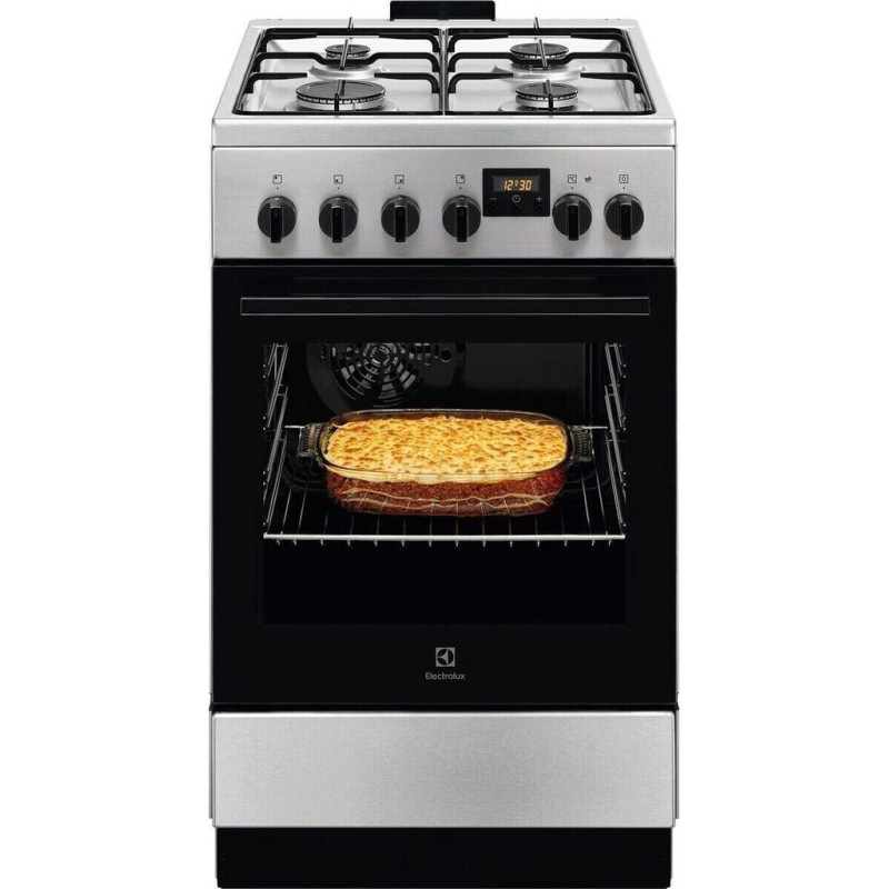 Electrolux 500 SurroundCook 57 L platums 50 cm nerusejosa terauda - Elektriska plits ar gazes virsmu