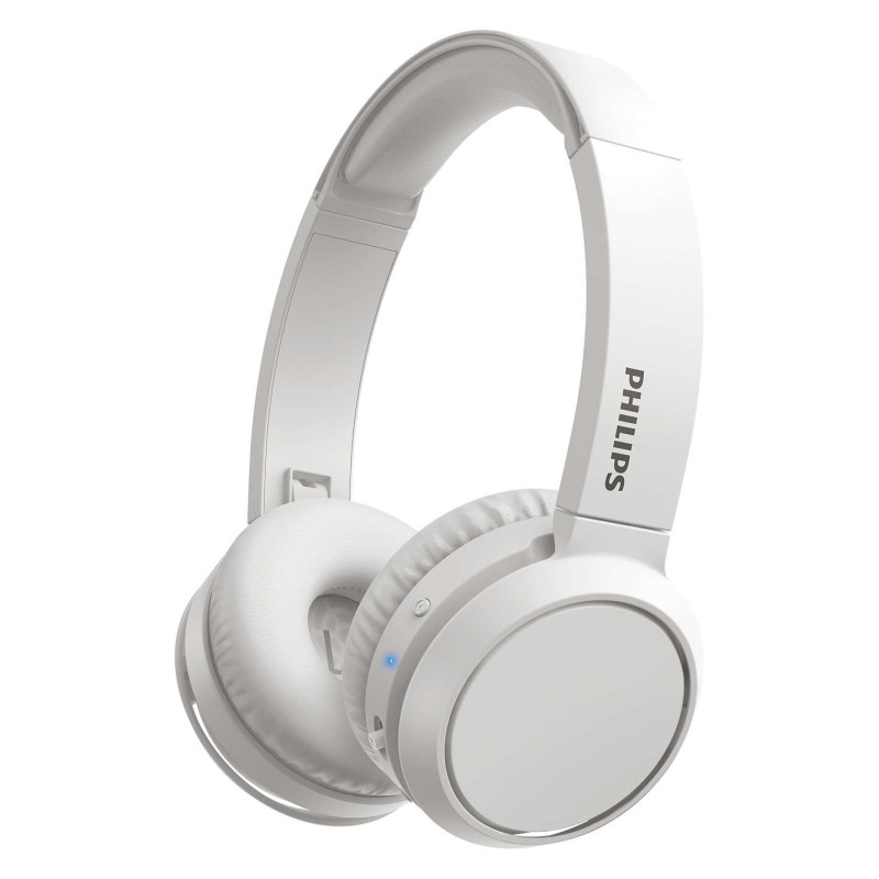 PHILIPS Wireless On-Ear Headphones TAH4205WT / 00 Bluetooth® Built-in microphone 32mm drivers / closed-back White