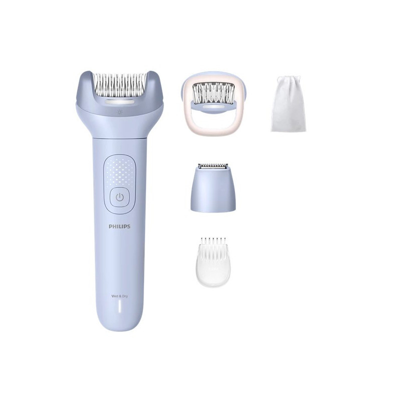PHILIPS 8000 serijas epilators mitrai un sausai epilesanai (5 piederumi) zils BRE711 / 00 (8720689042185)