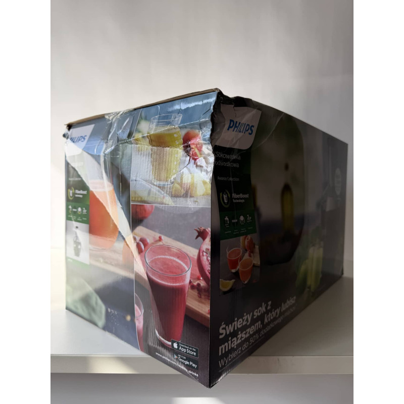 Prece ar Bojatu iepakojumu- PHILIPS Avance Collection sulas spiede 1000W (melna) HR1919 / 70-B (8710103777342-B)