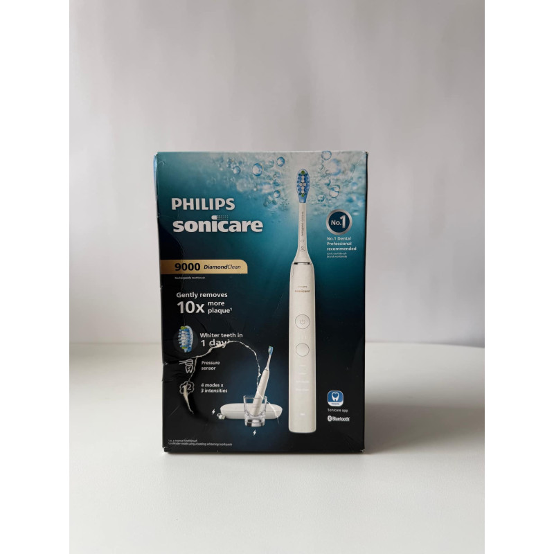 Prece ar Bojatu iepakojumu- Sonicare zobu birste DiamondClean ar ipasu lietotni balta HX9911 / 27-B (8710103935971-B)