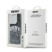 DKNY - DKNY Liquid Glitter Big Logo iPhone 14 Pro Case Black Silver DKNY - DKNY Liquid Glitter Big Logo iPhone 14 Pro Case Black Silver
