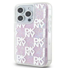 DKNY Apple iPhone 15 Pro Max 6.7 hardcase Liquid Glitter Multilogo Pink DKNY Apple iPhone 15 Pro Max 6.7 hardcase Liquid Glitter Multilogo Pink