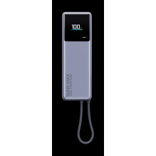 Išorinė Baterija - Xiaomi 165 W 10 000 mAh Integruotas Kabelis Juoda