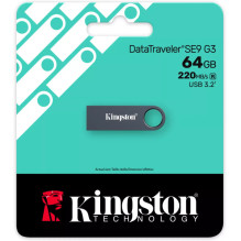 Kingston Pendrive 64GB DataTraveler SE9 G3 USB 3.2 Dark Nickle EU (KE-U2X64-1AC)