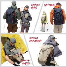 Kameros krepšys - VSGO Pocket Ranger 35L Expandable Off White Green Kameros krepšys - VSGO Pocket Ranger 35L Expandable Off White Green