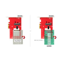Delock PCI Express plokštė 1 x vidinė U.2 NVMe - Plokštės valdiklis - 2,5 colio (6,4 cm)