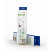 Gembird PCW-MS2G Überspannungsschutz 5 AC-Ausgänge 250 V 1.8 m Weiß Gembird PCW-MS2G Überspannungsschutz 5 AC-Ausgänge 250 V 1.8 m Weiß