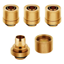 K Corsair Hydro X Series XF Compression G1 / 4 13 / 10 Fittings Four Pack - gold K Corsair Hydro X Series XF Compression G1 / 4 13 / 10 Fittings Four Pack - gold