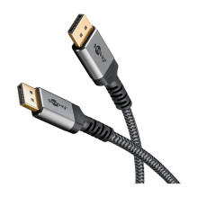 Goobay Plus DisplayPort HDMI Adapterkabel, 4K @ 60Hz (grau, 1 Meter) Goobay Plus DisplayPort HDMI Adapterkabel, 4K @ 60Hz (grau, 1 Meter)