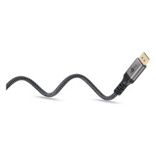 Goobay Plus DisplayPort HDMI Adapterkabel, 4K @ 60Hz (grau, 1 Meter) Goobay Plus DisplayPort HDMI Adapterkabel, 4K @ 60Hz (grau, 1 Meter)