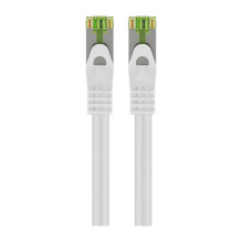 Goobay RJ45 Patchkabel mit CAT 8.1 S / FTP Rohkabel 10m, weiß