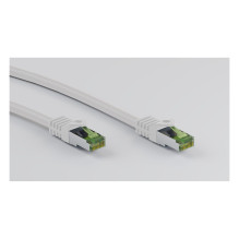 Goobay RJ45 Patchkabel mit CAT 8.1 S / FTP Rohkabel 10m, weiß