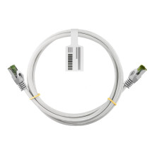 Goobay RJ45 Patchkabel mit CAT 8.1 S / FTP Rohkabel 10m, weiß