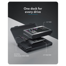 ICY Box Docking and Cloning Station - for M.2 NVMe SSD and 2.5" / 3.5" SATA SSD / HDD