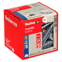Fischer DuoHM cavity dowel 6x55 S TX (25 pcs, with panhead screw)