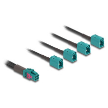 DELOCK Cable Mini FAKRA Z Female quad to 4 x FAKRA Z Female A-Type DELOCK Cable Mini FAKRA Z Female quad to 4 x FAKRA Z Female A-Type