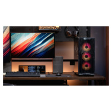 Corsair 3200D RS ARGB vidutinio dydžio bokšto tipo kompiuterio korpusas – dūminis