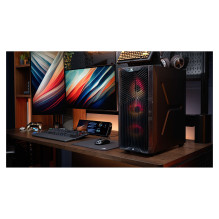 Corsair 3200D RS ARGB vidutinio dydžio bokšto tipo kompiuterio korpusas – dūminis