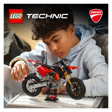 42238 Technic Ducati Desmo450 MX Factory Motorrad 42238 Technic Ducati Desmo450 MX Factory Motorrad