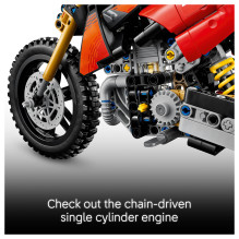 42238 Technic Ducati Desmo450 MX Factory Motorrad 42238 Technic Ducati Desmo450 MX Factory Motorrad