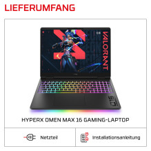 HP HyperX OMEN 16-ah1470ng CU7 270HX Plus / 32GB / 1TBSSD / RTX5070Ti / W11 Home