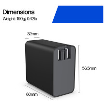 N HP GaN Wall Charger - USB-C Power Supply - AC 115/230 V - 100 watt - Europe - Black