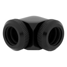K Corsair „Hydro X“ serijos XF kietojo vamzdžio adapteris 90 laipsnių 12mm AD į 12mm AD kietojo vamzdžio adapteris, 2 vn K Corsair „Hydro X“ serijos XF kietojo vamzdžio adapteris 90 laipsnių 12mm AD į 12mm AD kietojo vamzdžio adapteris, 2 vn