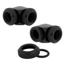 K Corsair „Hydro X“ serijos XF kietojo vamzdžio adapteris 90 laipsnių 12mm AD į 12mm AD kietojo vamzdžio adapteris, 2 vn K Corsair „Hydro X“ serijos XF kietojo vamzdžio adapteris 90 laipsnių 12mm AD į 12mm AD kietojo vamzdžio adapteris, 2 vn