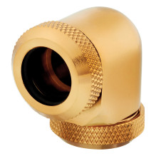 K Corsair „Hydro X“ serijos XF kietojo vamzdžio adapteris 90 laipsnių 12mm AD į 12mm AD kietojo vamzdžio 2 vnt. pakuotė 