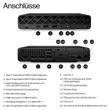 HP EliteDesk 8 Mini G2i CU7 356H / 32GB / 1TBSSD / W11 Pro 1J Gar (DE) HP EliteDesk 8 Mini G2i CU7 356H / 32GB / 1TBSSD / W11 Pro 1J Gar (DE)