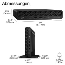 HP EliteDesk 8 Mini G2i CU7 356H / 32GB / 1TBSSD / W11 Pro 1J Gar (DE) HP EliteDesk 8 Mini G2i CU7 356H / 32GB / 1TBSSD / W11 Pro 1J Gar (DE)