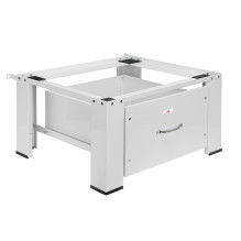 Maclean washer / dryer base with drawer, max load 150kg, white, MC-117 W