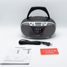 Aiwa BBTU-400SL nešiojama stereo sistema Analoginė ir skaitmeninė 6 W FM Silver MP3 atkūrimas Aiwa BBTU-400SL nešiojama stereo sistema Analoginė ir skaitmeninė 6 W FM Silver MP3 atkūrimas