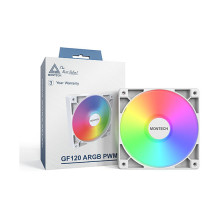 Montech GF120 PWM ARGB Fan - 120mm, white