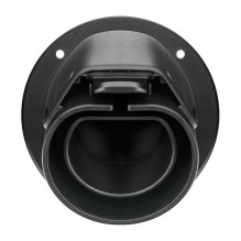 Goobay Angled Wall Mount for Type 2 Electric Car Charging Cable / Charging Gun Holder 2 Angled Black