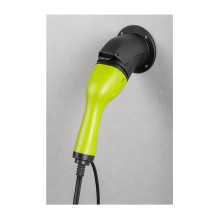 Goobay Angled Wall Mount for Type 2 Electric Car Charging Cable / Charging Gun Holder 2 Angled Black