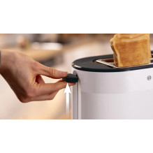 Bosch TAT2M121 skrudintuvas, 6 vnt., 2 riekelės, 950 W, balta Bosch TAT2M121 skrudintuvas, 6 vnt., 2 riekelės, 950 W, balta