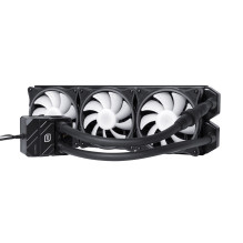 „Alphacool Eisbaer Pro Aurora 360“ procesoriaus „viskas viename“ skysčio aušintuvas, 12 cm, juodas, baltas, 1 vnt.