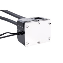 „Alphacool Eisbaer Pro Aurora 360“ procesoriaus „viskas viename“ skysčio aušintuvas, 12 cm, juodas, baltas, 1 vnt.