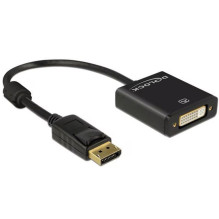 DeLOCK Adapteris DisplayPort 1.2 DVI Buchse 4K (juodas, 20cm) DeLOCK Adapteris DisplayPort 1.2 DVI Buchse 4K (juodas, 20cm)