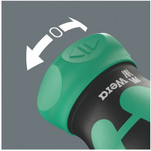 Wera Kraftform Kompakt Stubby Magazin RA 4 (juoda / grün, 6-teilig, 1 / 4", su ratų funkcija)