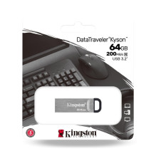 Kingston Pendrive 64GB DataTraveler Kyson USB 3.2 Silver EU (DTKN / 64GB) Kingston Pendrive 64GB DataTraveler Kyson USB 3.2 Silver EU (DTKN / 64GB)
