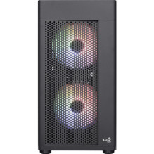 Aerocool Hexform G-BK-V2 (juoda, Tempered Glass)